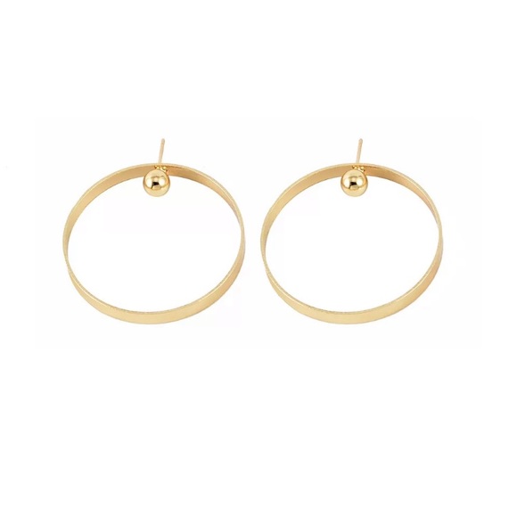 🔴5/$15⚠️𝗖𝗟𝗘𝗔𝗥𝗔𝗡𝗖𝗘⚠️Big Gold Earrings NEW - Picture 6 of 8